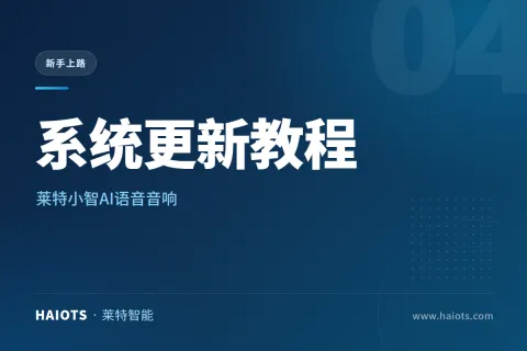 莱特小智AI语音音响的系统更新教程
